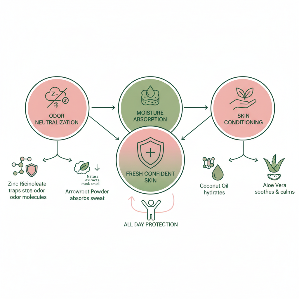 How deodorant ingredients work together