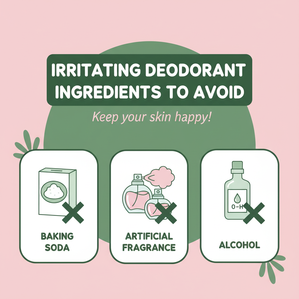 Common irritating ingredients in deodorant
