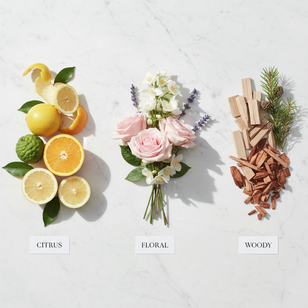Scent Families Explained: Floral vs Citrus vs Woodsy