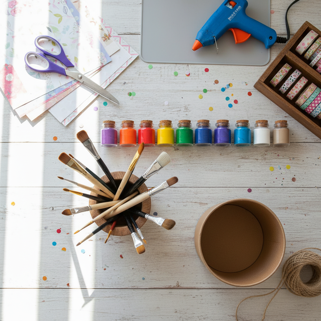 Craft supplies for upcycling