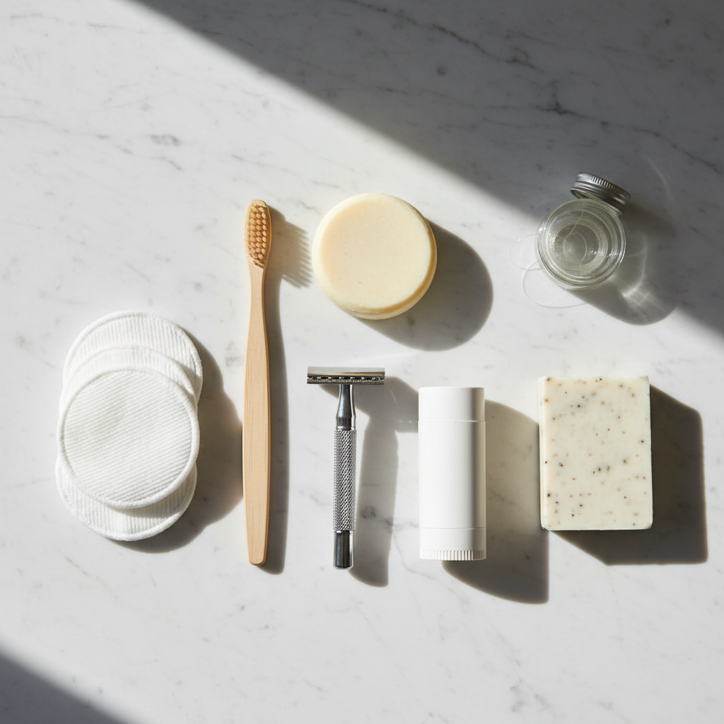 Zero-waste bathroom essentials